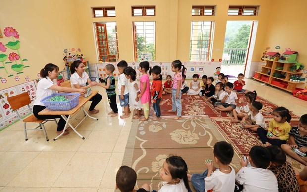 Nutrition in school meals should receive special attention, experts said (Photo: VNA)