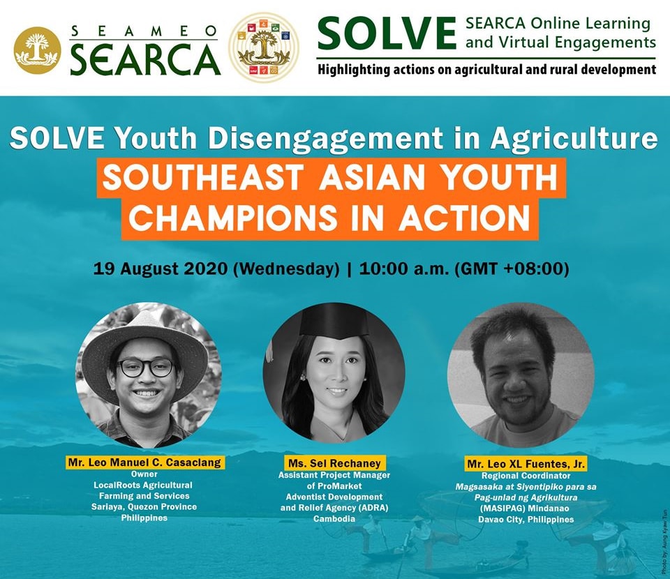 searca august webinar series youth initiatives farming food security 01